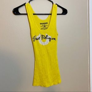 Yellow True Religion Tank